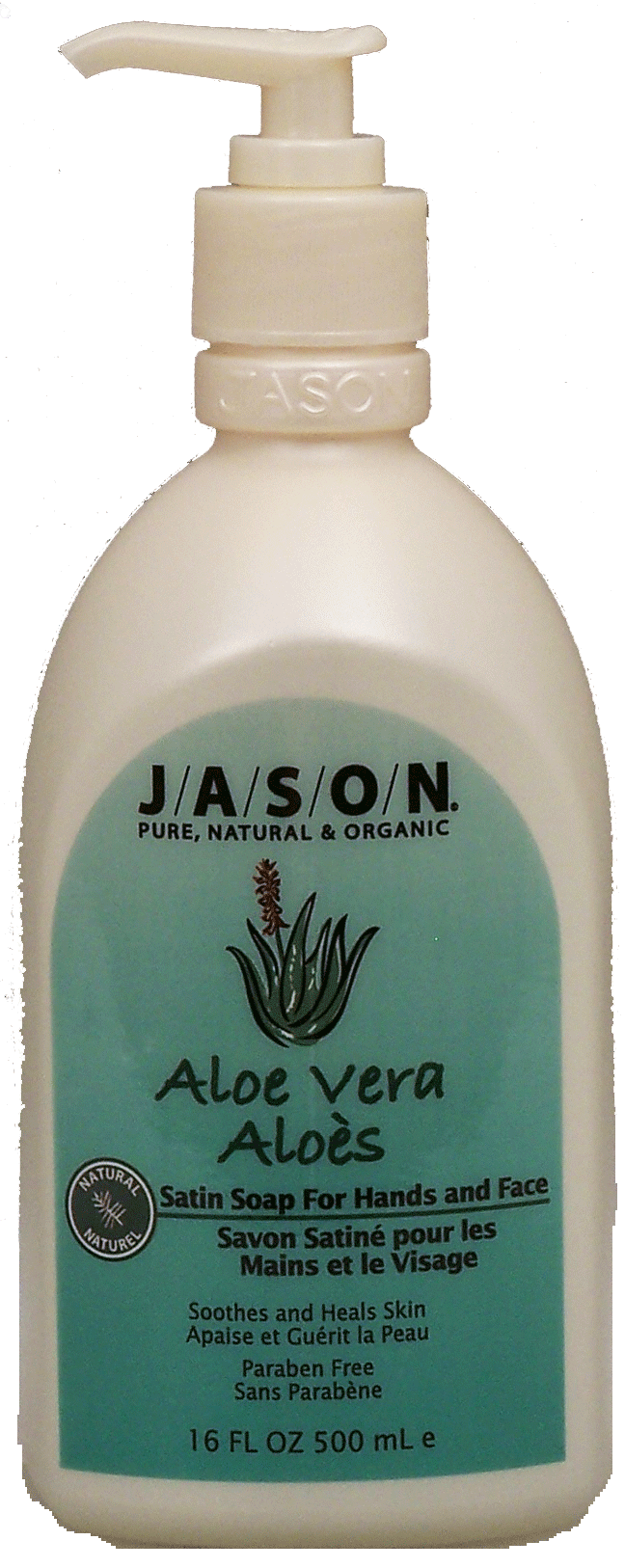 Jason Natural Cosmetics  aloe vera satin soap for hands and face; pure, natural & organic Full-Size Picture